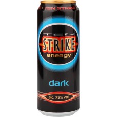 Купить Напиток слабоалкогольный TEN STRIKE Dark, 7,2%, ж/б, 0.45л в Ленте