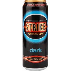 Купить Напиток слабоалкогольный TEN STRIKE Dark, 7,2%, ж/б, 0.45л в Ленте