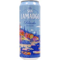 Напиток слабоалкогольный SAN LAMADGO Blanko Dulce газированный 7,2%, 0.43л