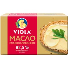 Купить Масло сливочное VIOLA 82,5%, без змж, 150г в Ленте