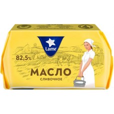 Купить Масло сливочное LAIME 82,5%, без змж, 180г в Ленте