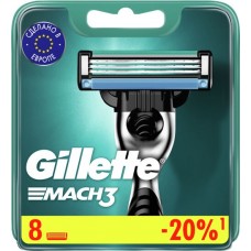 Купить Кассеты сменные для бритья GILLETTE Mach3, 8шт в Ленте