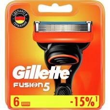 Купить Кассеты сменные для бритья GILLETTE Fusion5, 6шт в Ленте