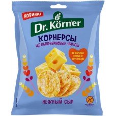 Чипсы рисово-кукурузные DR KORNER с сыром, 50г