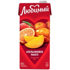 Купить Напиток сокосодержащий ЛЮБИМЫЙ Апельсиновое манго с мякотью, 0.95л в Ленте
