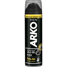 Гель для бритья и умывания ARKO 2в1 Black, 200мл