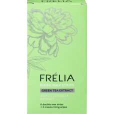 Полоски восковые для депиляции FRELIA с экстрактом зеленого чая, для области бикини, 6шт