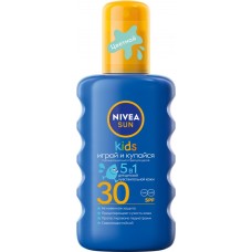 Спрей солнцезащитный детский NIVEA Kids SPF30 цветной, 200мл
