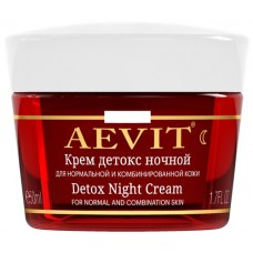 Купить Крем ночной для лица AEVIT BY LIBREDERM Детокс, для нормальной и комбинированной кожи,50мл в Ленте