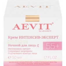 Купить Крем ночной для лица AEVIT BY LIBREDERM Reloader Интенсив-эксперт восстанавливающий уход против морщин 55+, 50мл в Ленте