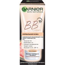 BB Крем для лица GARNIER Секрет совершенства с экстрактом грейпфрута и минеральными пигментами, увлажняющий SPF15, Светло-бежевый, 50мл