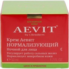 Купить Крем ночной для лица AEVIT BY LIBREDERM нормализующий, для жирной кожи, 50мл в Ленте