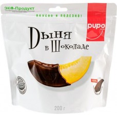 Конфеты PUPO Дыня в шоколадной глазури, 200г