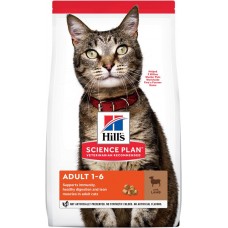 Купить Корм сухой для взрослых кошек HILL'S Science Plan Adult с ягненком, 3кг в Ленте