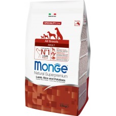 Купить Корм сухой для собак MONGE Dog Speciality Ягненок с рисом и картофелем, для всех пород, 2,5кг в Ленте