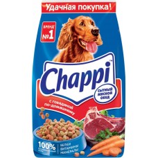 Купить Корм сухой для взрослых собак CHAPPI Сытный мясной обед с говядиной, полнорационный, 2,5кг в Ленте