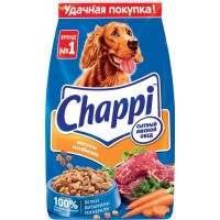 Корм сухой для взрослых собак CHAPPI Сытный мясной обед Мясное изобилие, для всех пород, полнорационный, 2,5кг