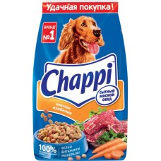 Корм сухой для взрослых собак CHAPPI Сытный мясной обед Мясное изобилие, для всех пород, полнорационный, 2,5кг