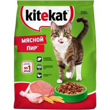Корм сухой для кошек KITEKAT Мясной пир, 350г