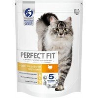 Корм сухой для взрослых кошек PERFECT FIT с индейкой, с чувствительным пищеварением, 650г