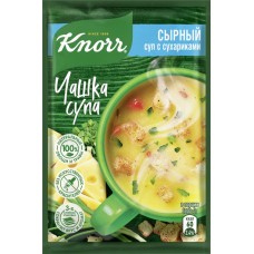 Купить Суп KNORR Чашка супа Сырный суп с сухариками, 15,6г в Ленте