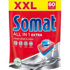 Купить Таблетки для посудомоечной машины SOMAT All in 1 Extra, 60шт в Ленте