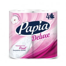 Купить Бумага туалетная PAPIA Deluxe 4-слоя, 4шт в Ленте