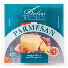 Купить Сыр DOLCE DELUX Пармезан 34%, без змж, 200г в Ленте