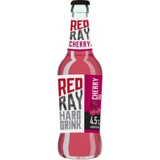 Напиток пивной HARD DRINK RED RAY Сherry Mix Вишневый микс фильтрованный пастеризованный 4,5%, 0.45л