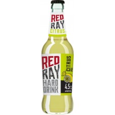 Напиток пивной HARD DRINK RED RAY Сitrus Mix Цитрусовый микс нефильтрованный пастеризованный 4,5%, 0.45л