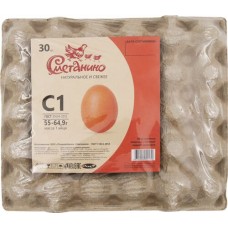 Яйцо куриное СМЕТАНИНО С1, 30шт