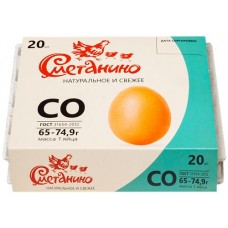 Купить Яйцо куриное СМЕТАНИНО СО, 20шт в Ленте