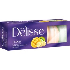 Купить Зефир DELISSE Ассорти с ароматом киви, манго, банана, 210Г в Ленте