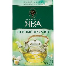 Купить Чай зеленый ПРИНЦЕССА ЯВА Жасмин листовой, 100г в Ленте