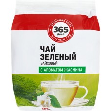 Чай зеленый 365 ДНЕЙ Китайский с ароматом жасмина байховый листовой, 100г