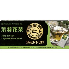 Чай зеленый SHENNUN с ароматом жасмина, 25пак