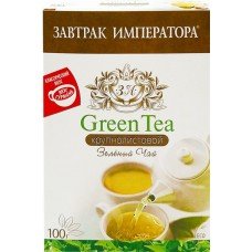 Чай зеленый ЗАВТРАК ИМПЕРАТОРА Вкус Гурмана байховый, листовой, 100г