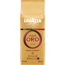Купить Кофе зерновой LAVAZZA Qualita ORO натуральный жареный, 250г в Ленте