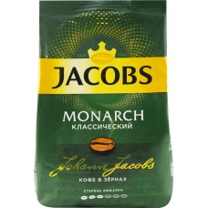Кофе зерновой JACOBS Monarch натуральный жареный, 800г