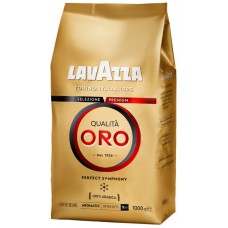 Кофе зерновой LAVAZZA Qualita Oro натуральный жареный, 1кг