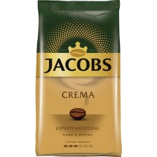 Купить Кофе зерновой JACOBS Crema натуральный средняя обжарка, 1кг в Ленте