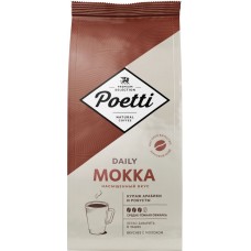 Кофе зерновой POETTI Daily Mokka натуральный жареный, 1кг