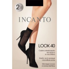 Носки женские INCANTO Look 40 den nero, 2пары