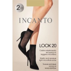 Носки женские INCANTO Look 20 den naturel, 2пары