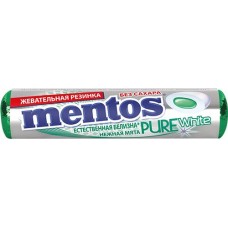 Купить Жевательная резинка MENTOS Pure white со вкусом нежной мяты, 15,5г в Ленте