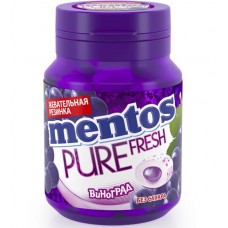 Купить Жевательная резинка MENTOS Pure fresh со вкусом винограда, 54г в Ленте