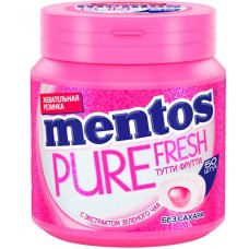 Жевательная резинка MENTOS Pure fresh со вкусом Тутти Фрутти, 100г