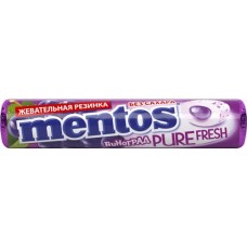 Жевательная резинка MENTOS Pure fresh со вкусом винограда, 15,5г