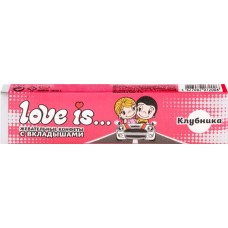 Жевательная конфета LOVE IS со вкусом клубники, 25г