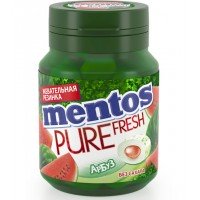 Жевательная резинка MENTOS Pure fresh со вкусом арбуза, 54г